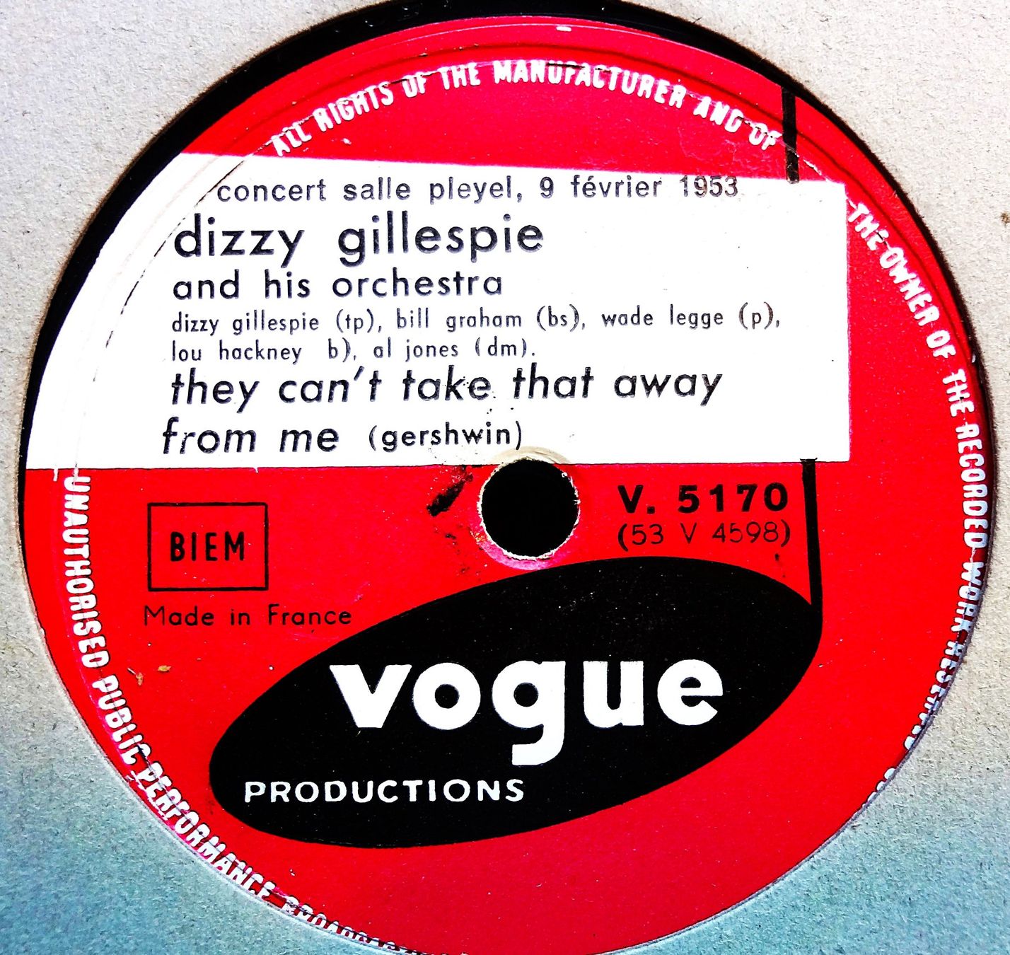 Dischi in vinile: Dizzy Gillespie, Sammlung von 12 Jazz Schellackplatten – Usato da Hemishofen venduto da Phonomandy 7
