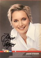 Janine Steeger Moderatorin Autogramm signiert Foto 10x15cm