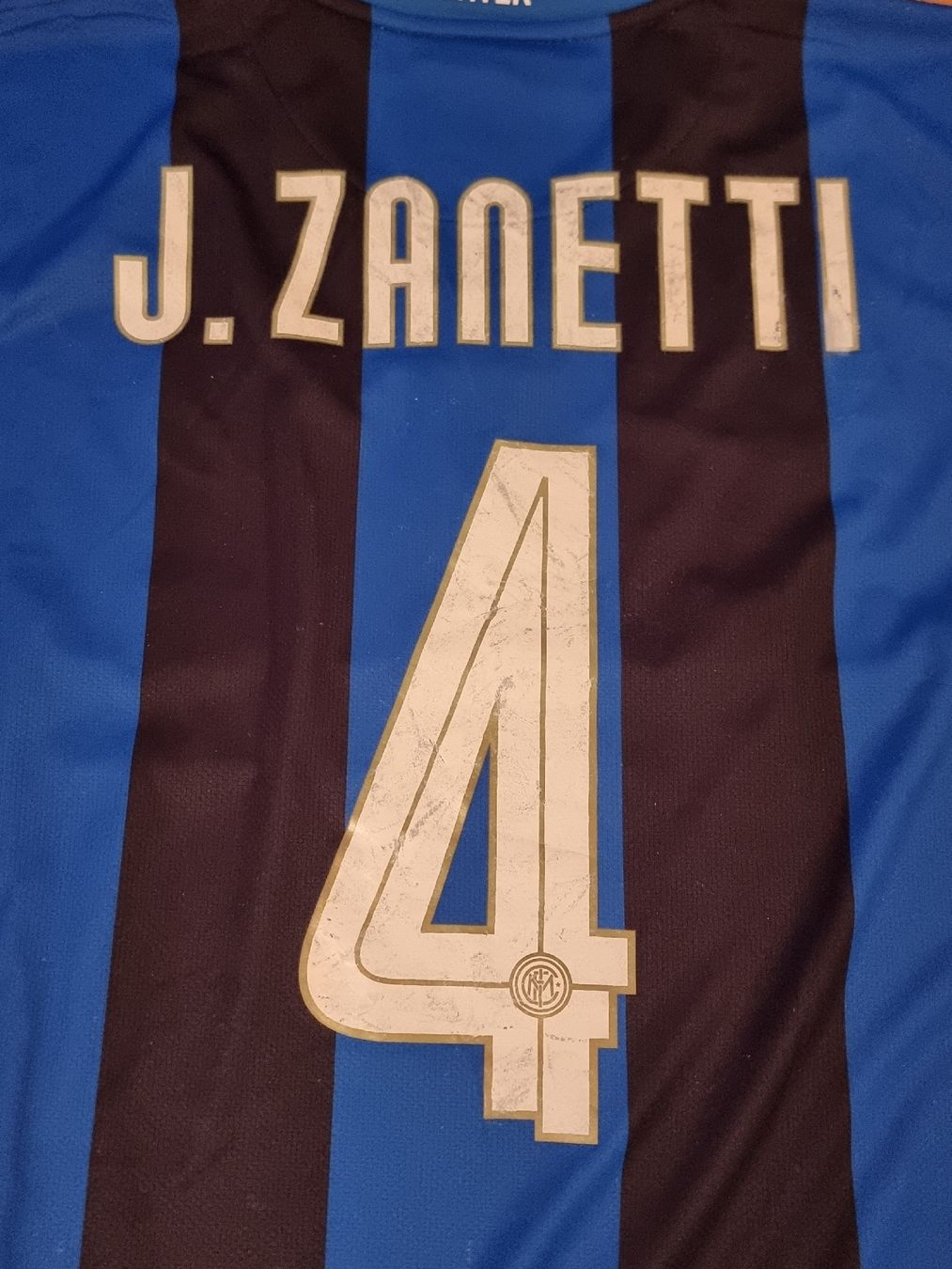 Football Club Internazionale Milano Leibchen & Hosen: Javier Zanetti / Inter Mailand 2008-2009 Heimtrikot – Gebraucht aus Suhr von SariLacivert1907 4