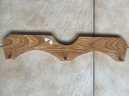 Porte-habits ou vestiaire en bois avec 3 crochets