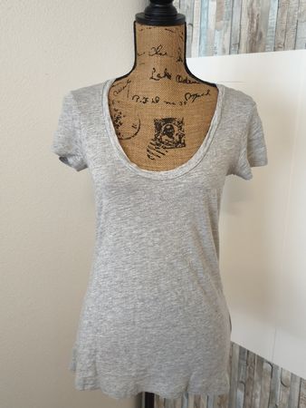 Damen T-Shirt Grau H&M Grösse S guter Zustand