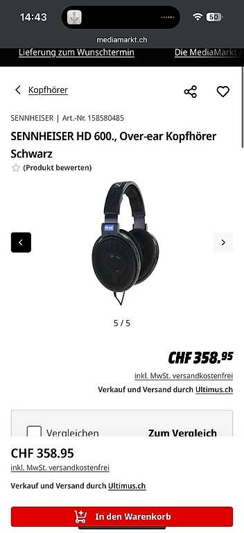 Casques audio: Sennheiser HD600 over ear Kopfhörer – D'occasion à Muri AG par ron_97s5 3