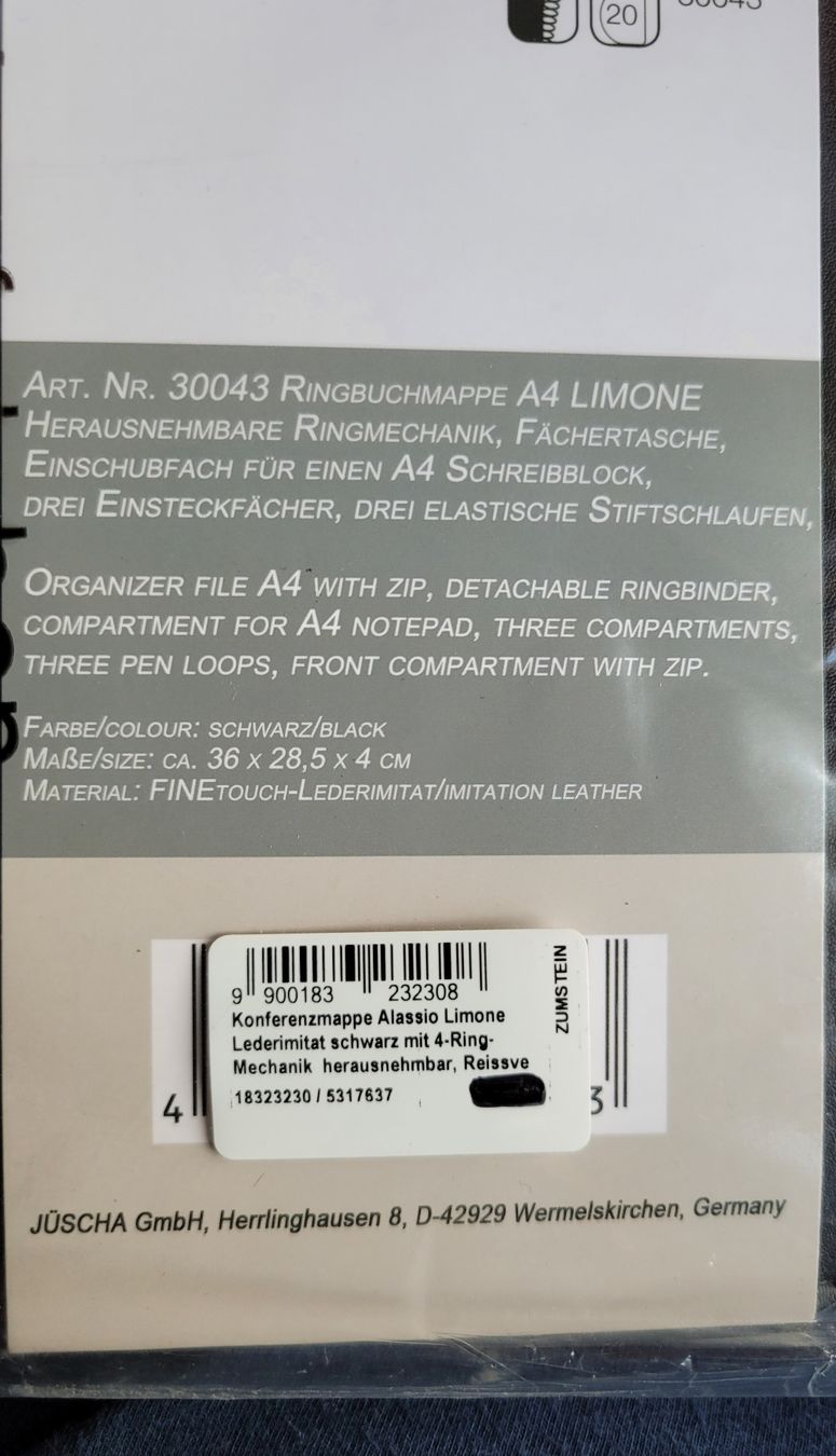 Valigie & Borse: Ringbuchmappe A4 – Usato da Hettiswil venduto da kuese85 5
