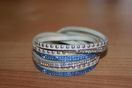Wickelarmband Glitzer für Mädchen Damen