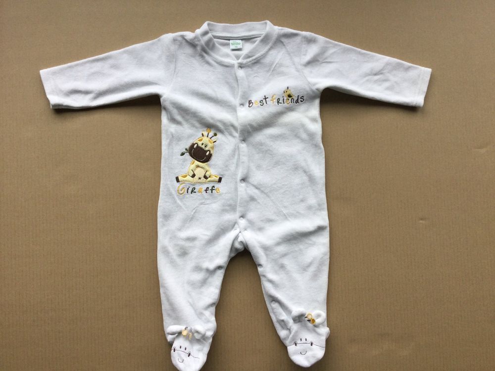 Smile Pyjama weiss Gr. 74 Kaufen auf Ricardo