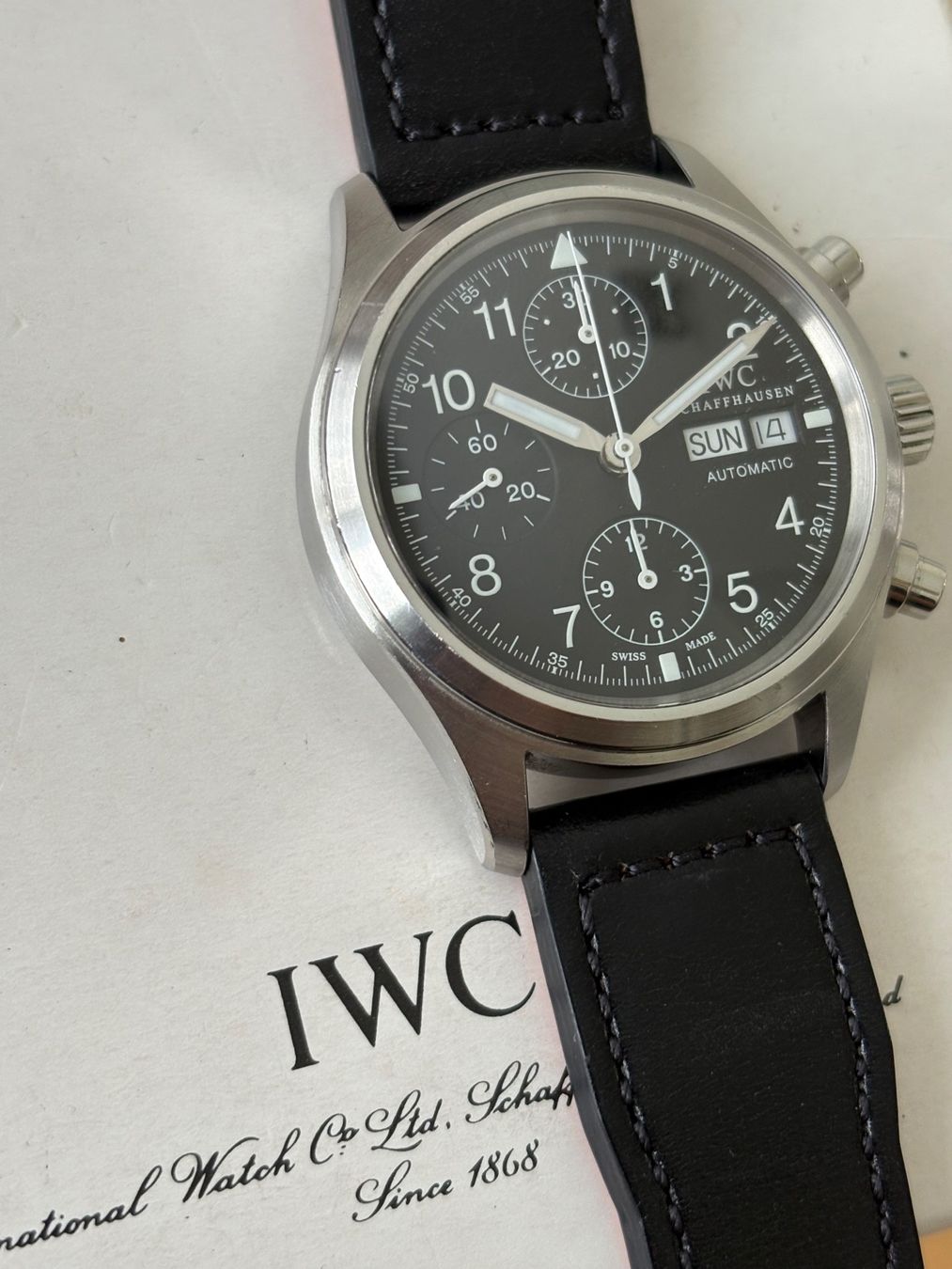 IWC Uhren: IWC Flieger Chronograph IW370603 – Gebraucht aus Birsfelden von Mynos 2