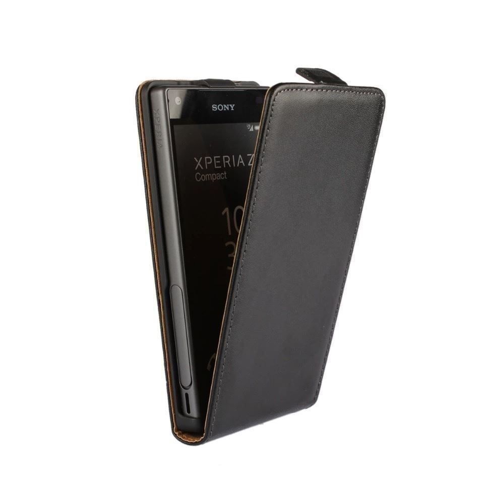 Sony Telefoni cellulari / Smartphones: Xperia Z5 Compact Vertikal Leder Case – Nuovo e nell'imballaggio originale da Zürich venduto da Case-247
