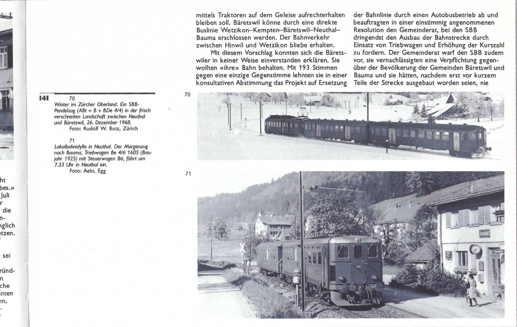 Libri: Uerikon-Bauma-Bahn. Rückblick und Ausblick. – Usato da Horw venduto da SwissSteamMemories 4