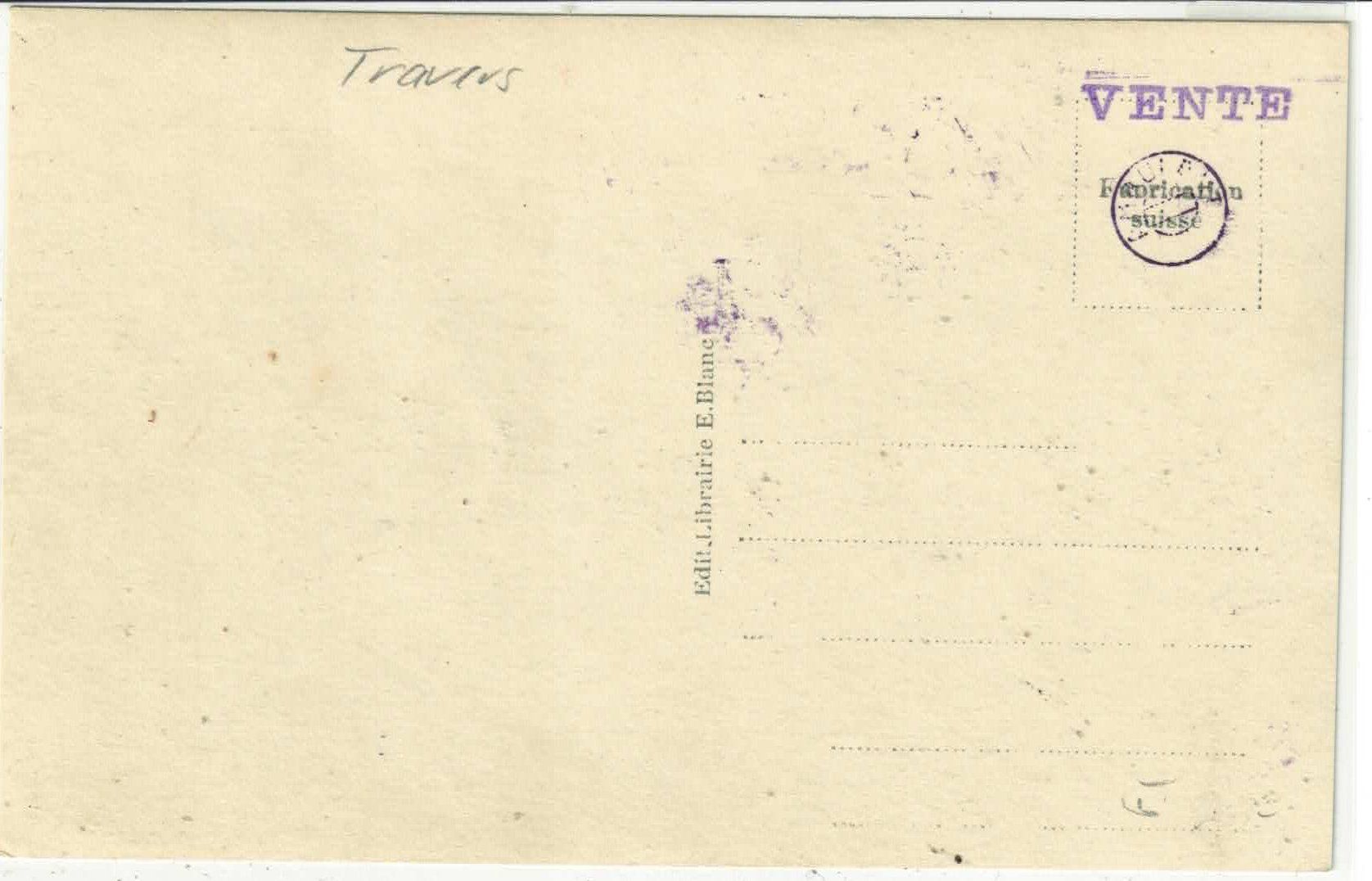 Cartes postales: Travers - Vue partielle – D'occasion à Ettingen par Kartenplanet 1