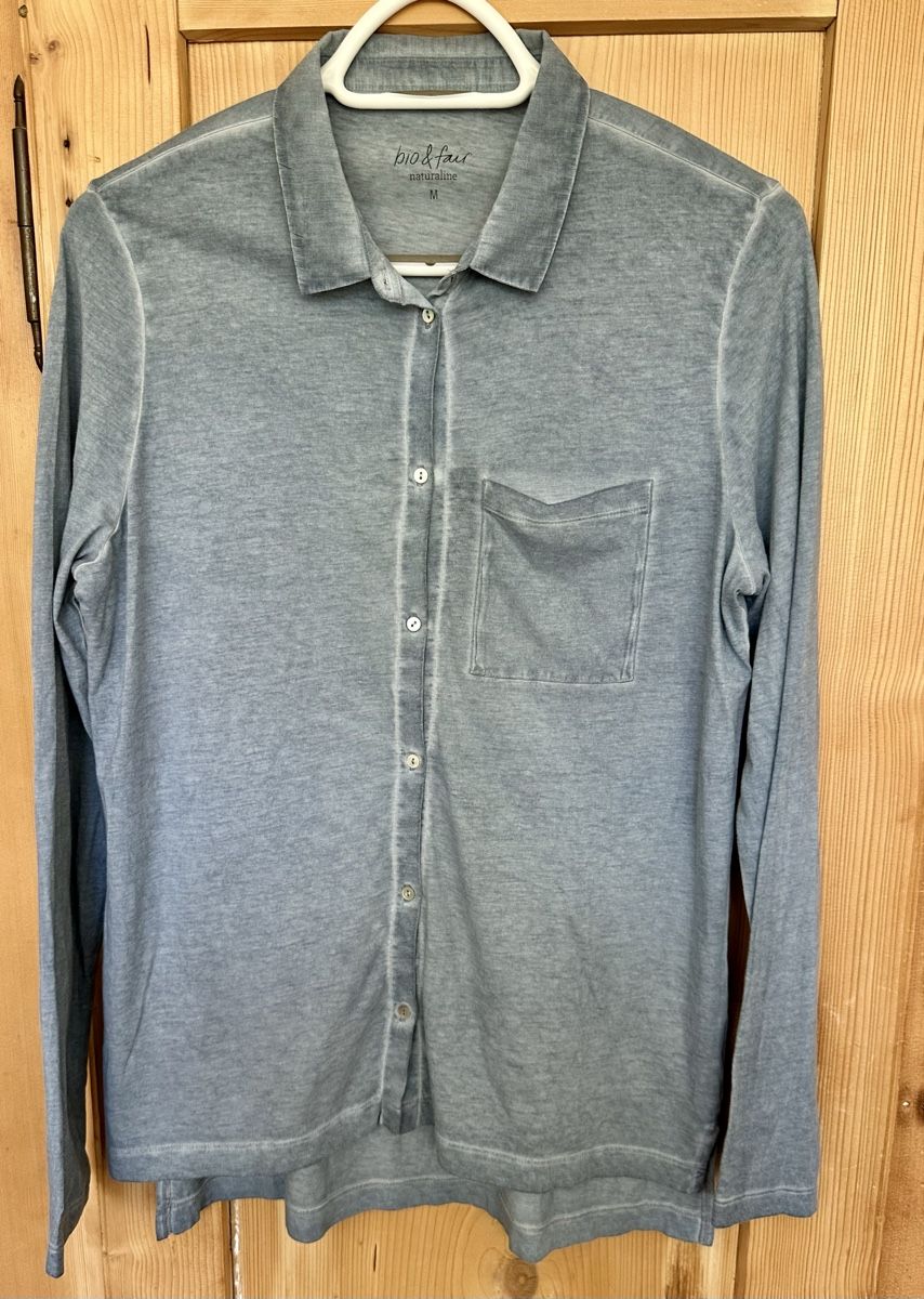 Naturaline T-Shirts: naturaline Shirt, blau, M – Gebraucht aus Baden von leoline