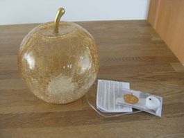 Schöner grosser LED Splitter APFEL und 3 kleine Keramik
