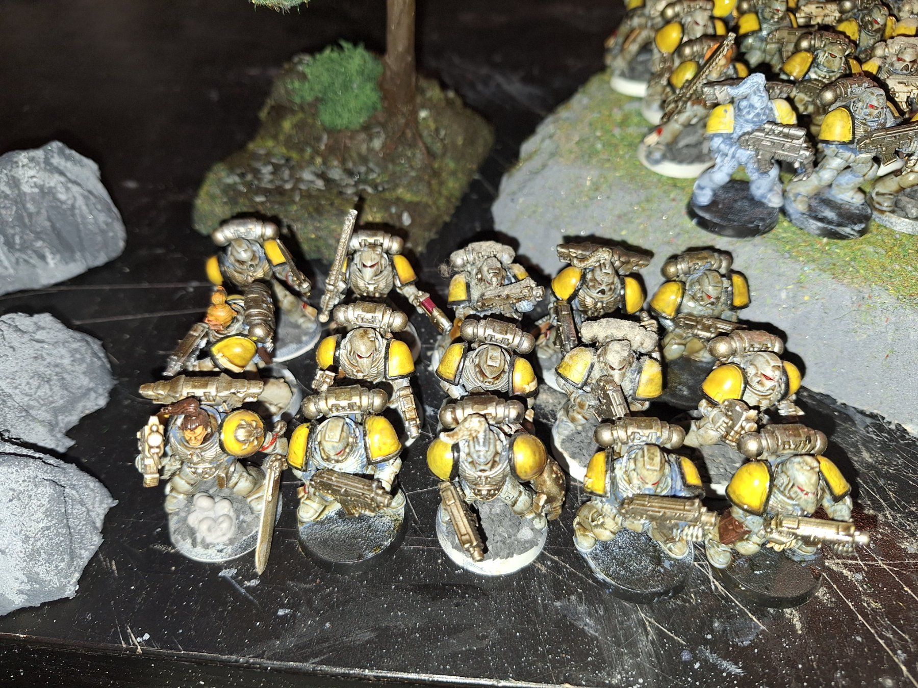 Statuette: Warhammer 40k Space Marines Armee - Bemalt! – Usato da Recherswil venduto da Toby.sk55 1