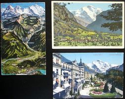 3 Ansichtskarten INTERLAKEN