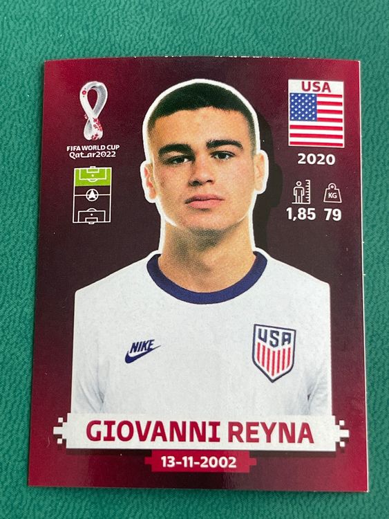 Panini WM2022 USA 19 Giovanni Reyna | Kaufen Auf Ricardo