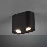 Deckenleuchte, Schwarz, 17 cm x 9 cm