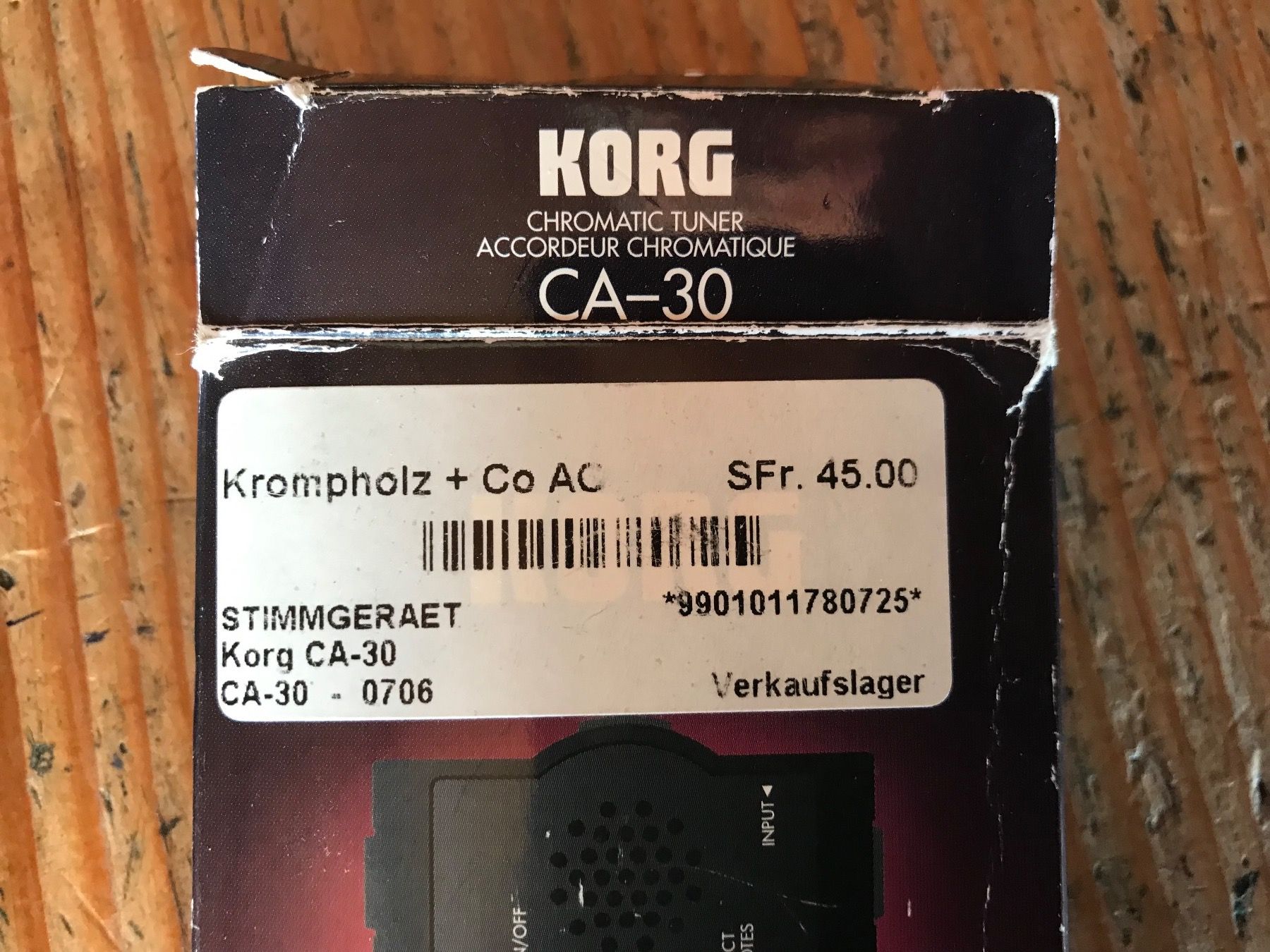 Strumenti musicali: KORG Accordeur CHROMATIC – Usato da Delémont venduto da vcx 2