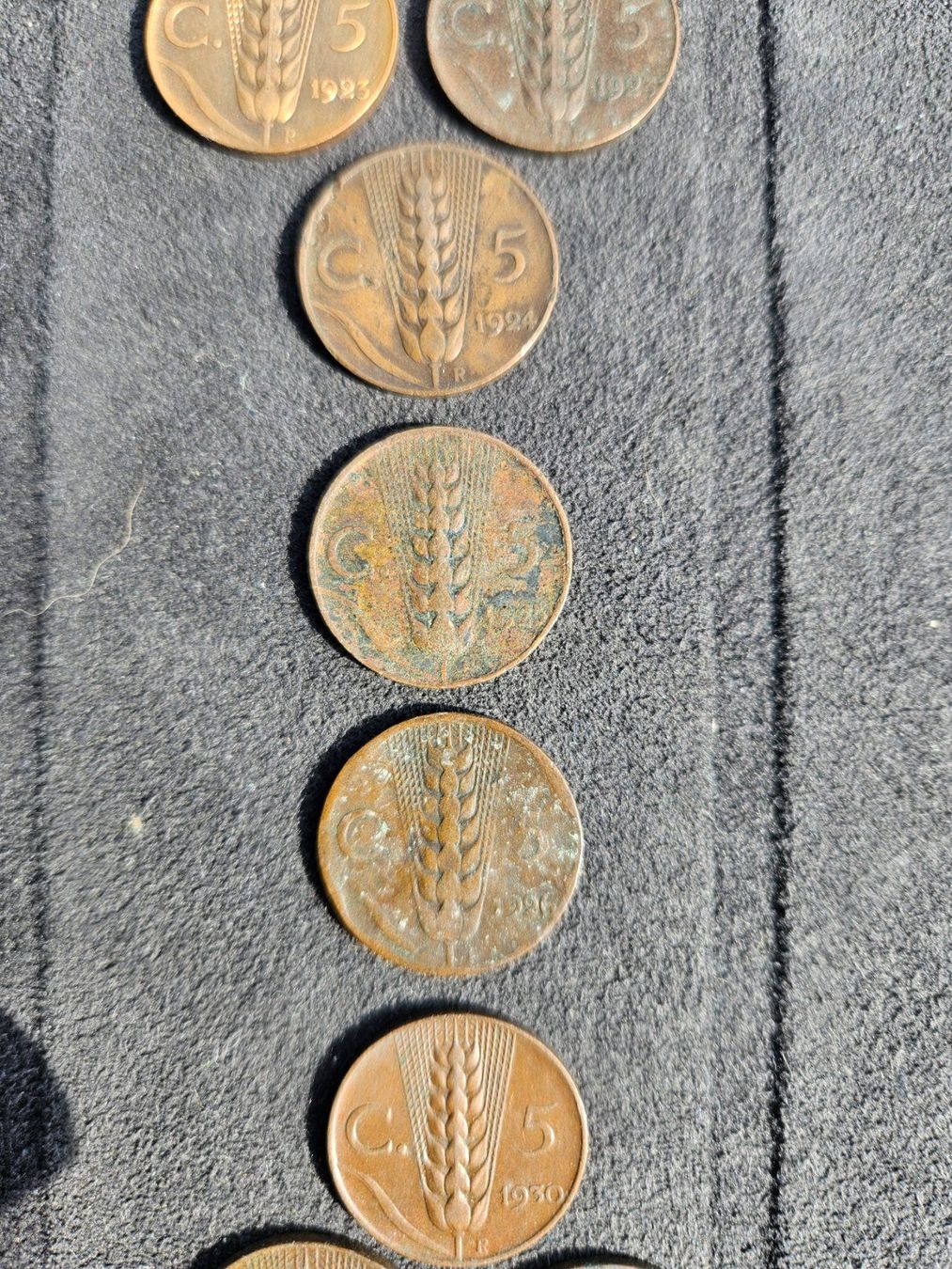 Tutti le monete: 5 Cent, Italien, 1921-1935,  Lot – Usato da wolfhausen venduto da Pgodi 2