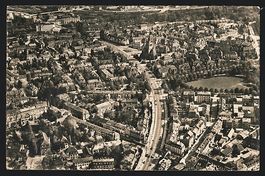 Basel, Strasse Spalenring mit Pauluskirc