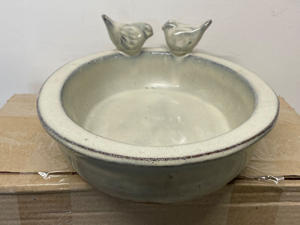 Vogeltränke Stein Exklusive Steinschale, Vogeltränke, Oval, Ca. 20 Cm, Naturstein, Frostfest Vogelbad Stein