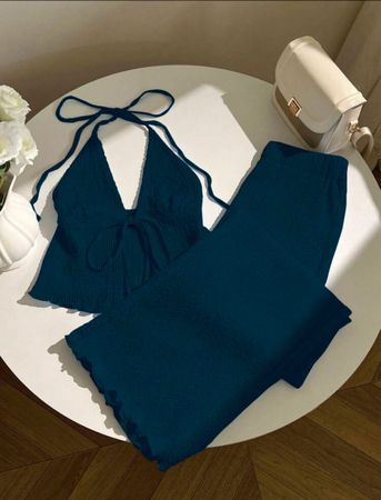 NEU: Sommer Set: Top & Hose, blau