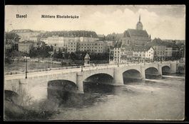 AK Basel, Mittlere Rheinbrücke