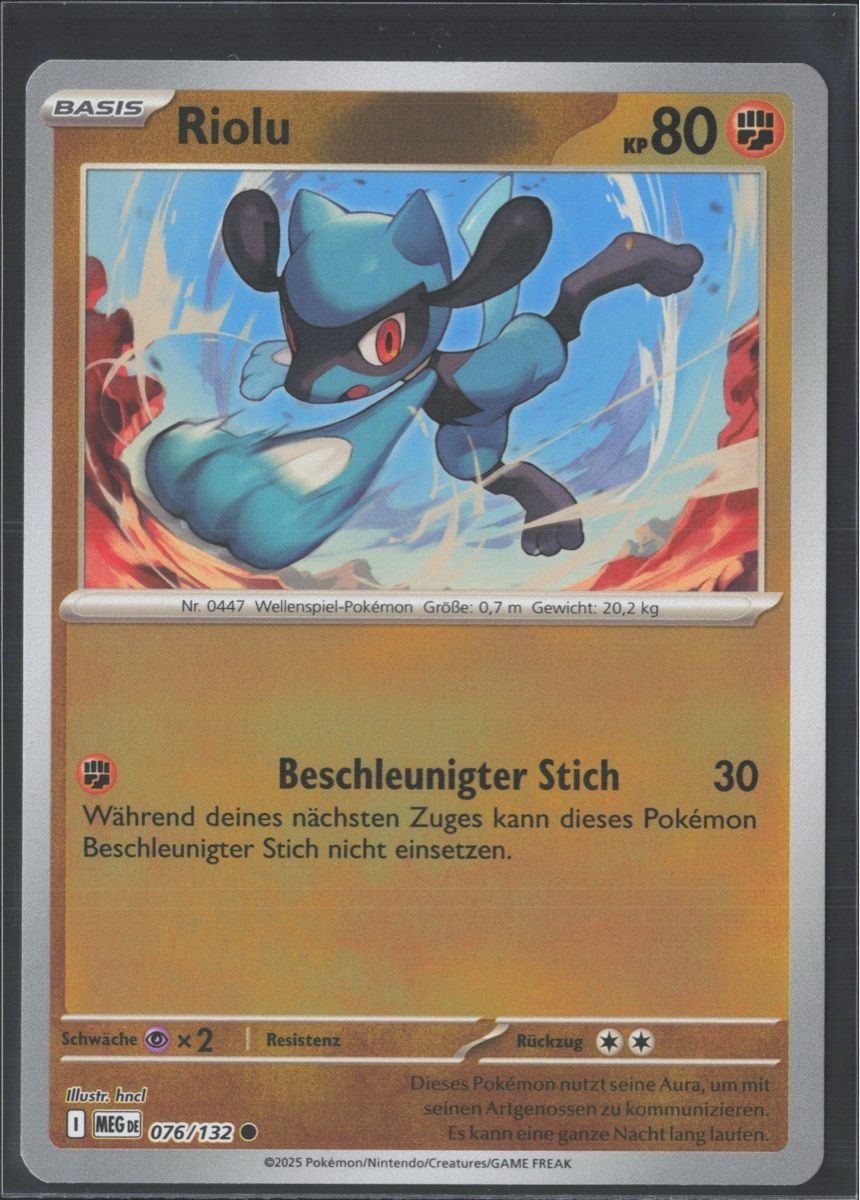 Pokémon Carte collezionabili: POKÉMON / Riolu / Mega Evolution / Reverse 🇩🇪 – Usato da Herzogenbuchsee venduto da TCG-High-Quality