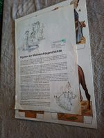 Weihnachtsgeschichte zum Aufstellen, Bastelbogen, Vintage