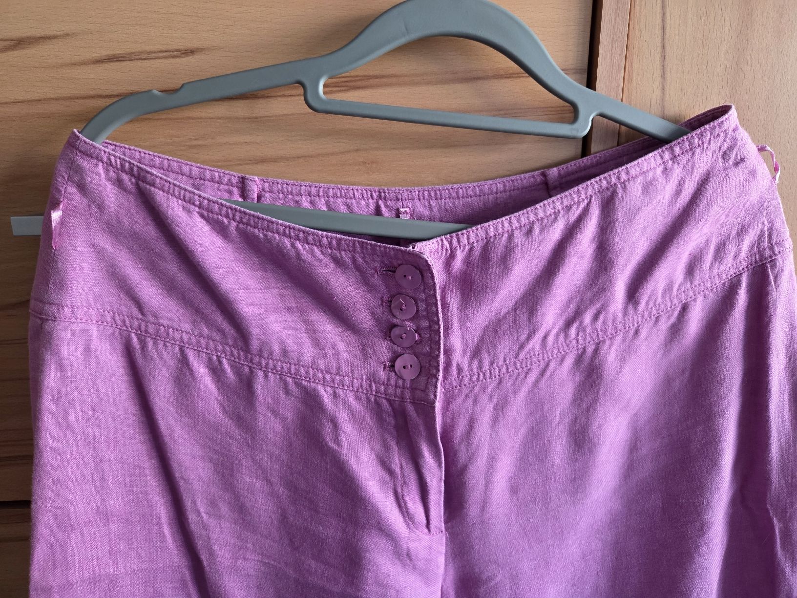 Pantaloni: Luftige weiche Leinenhose in Rosa Gr.38/40 – Usato da Winterthur venduto da katzen07 2