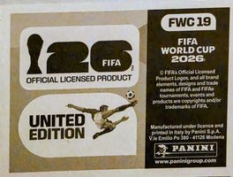 FIFA WM 2026 Sticker - United Edition - FWC 19