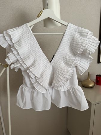 Bluse zara weiss 