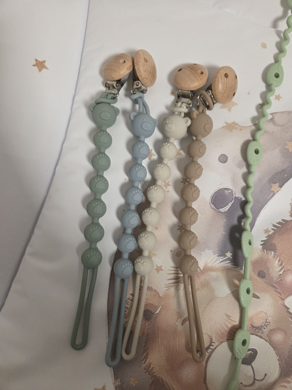 Pasti del neonato: 9-er Schnullerkette Silikon  – Nuovo (secondo la descrizione) da Basel venduto da mar_wr92 2