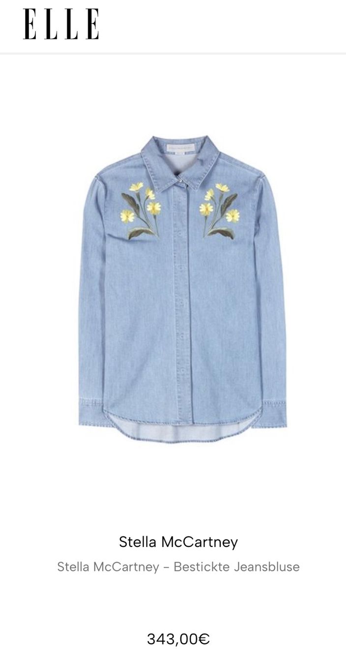 Camicette: Stella McCartney Denim Hemd Bestrickte Jeansbluse – Usato da Obfelden venduto da cesarina10 1