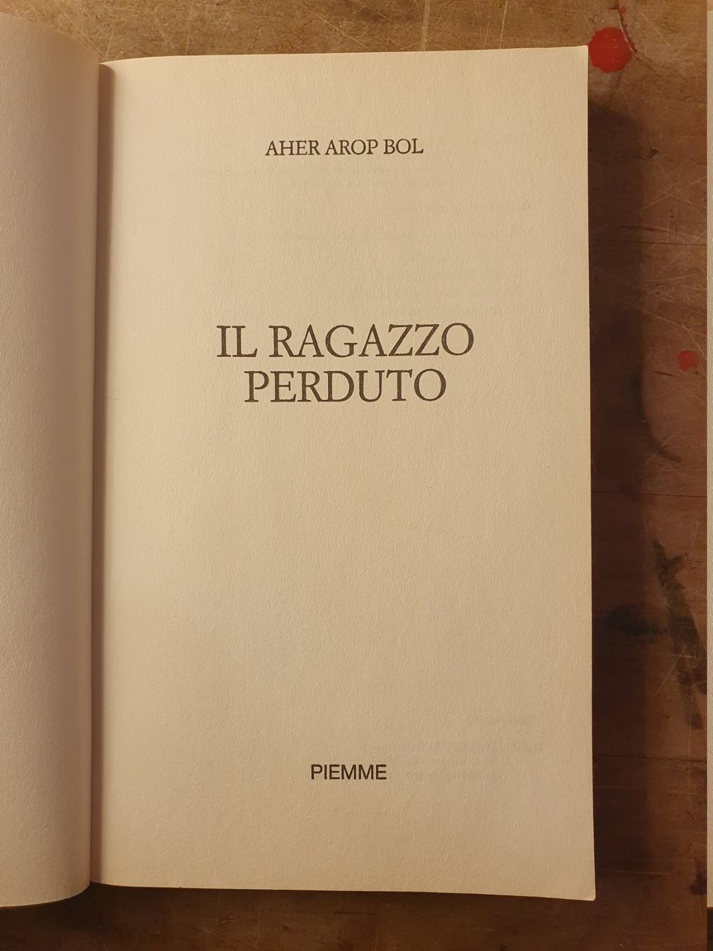 Libri: Li Ragazzo Perduto - Aher Arop Bol – Usato da Zürich venduto da loosebone 3