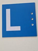 L Schild Lernfahrer Verkehrsschild 16cm x 16cm 3 Löcher Töff