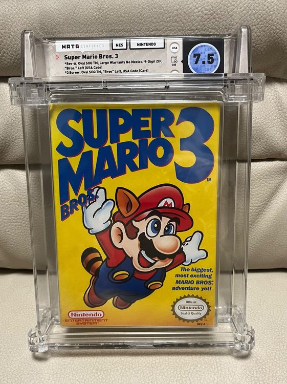 RARE LEFT BROS! Super Mario Bros 3 Nintendo NES WATA (Gebraucht) in ...