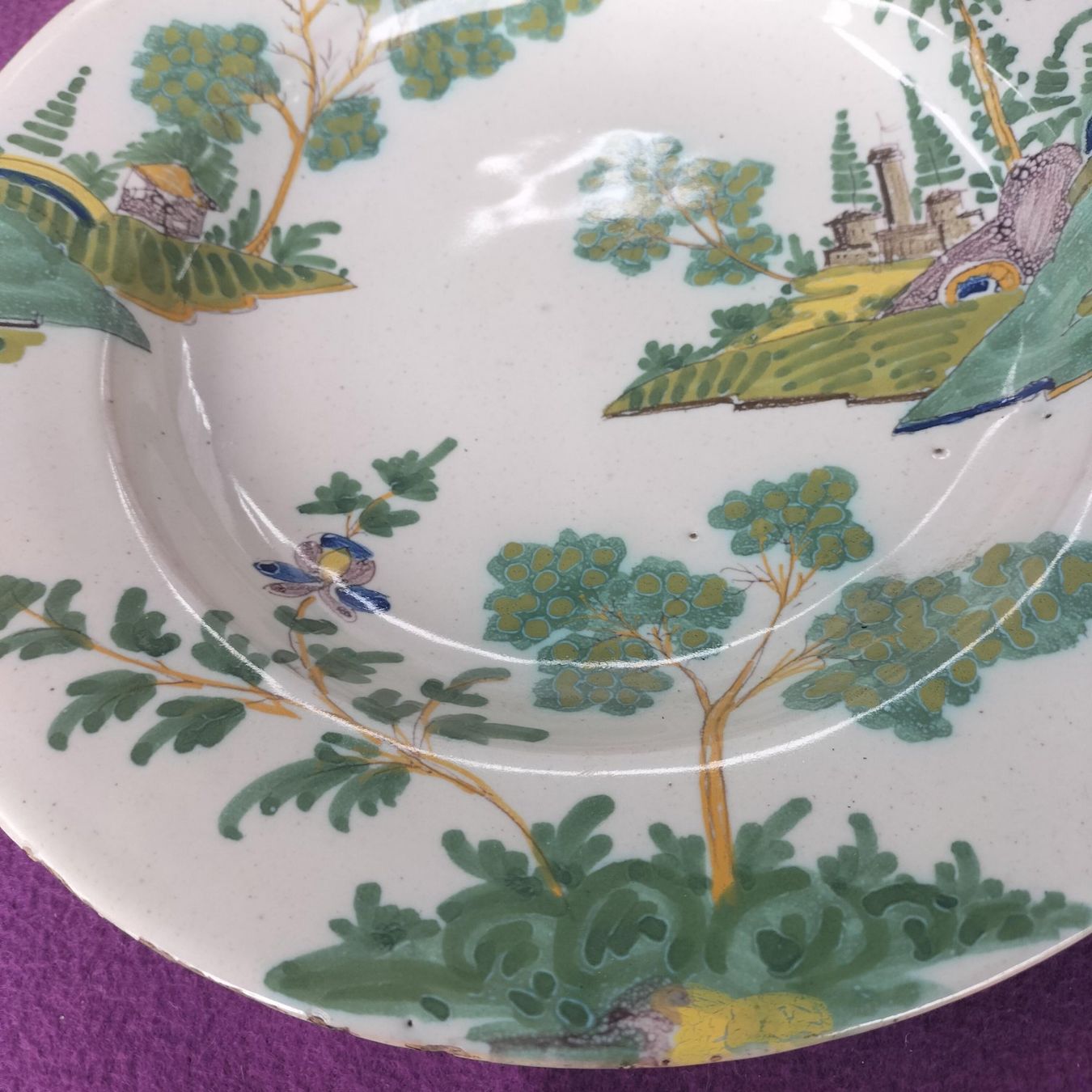 Piatti: Assiette creuse en faïence décorative – Usato da Jussy venduto da 170307 3