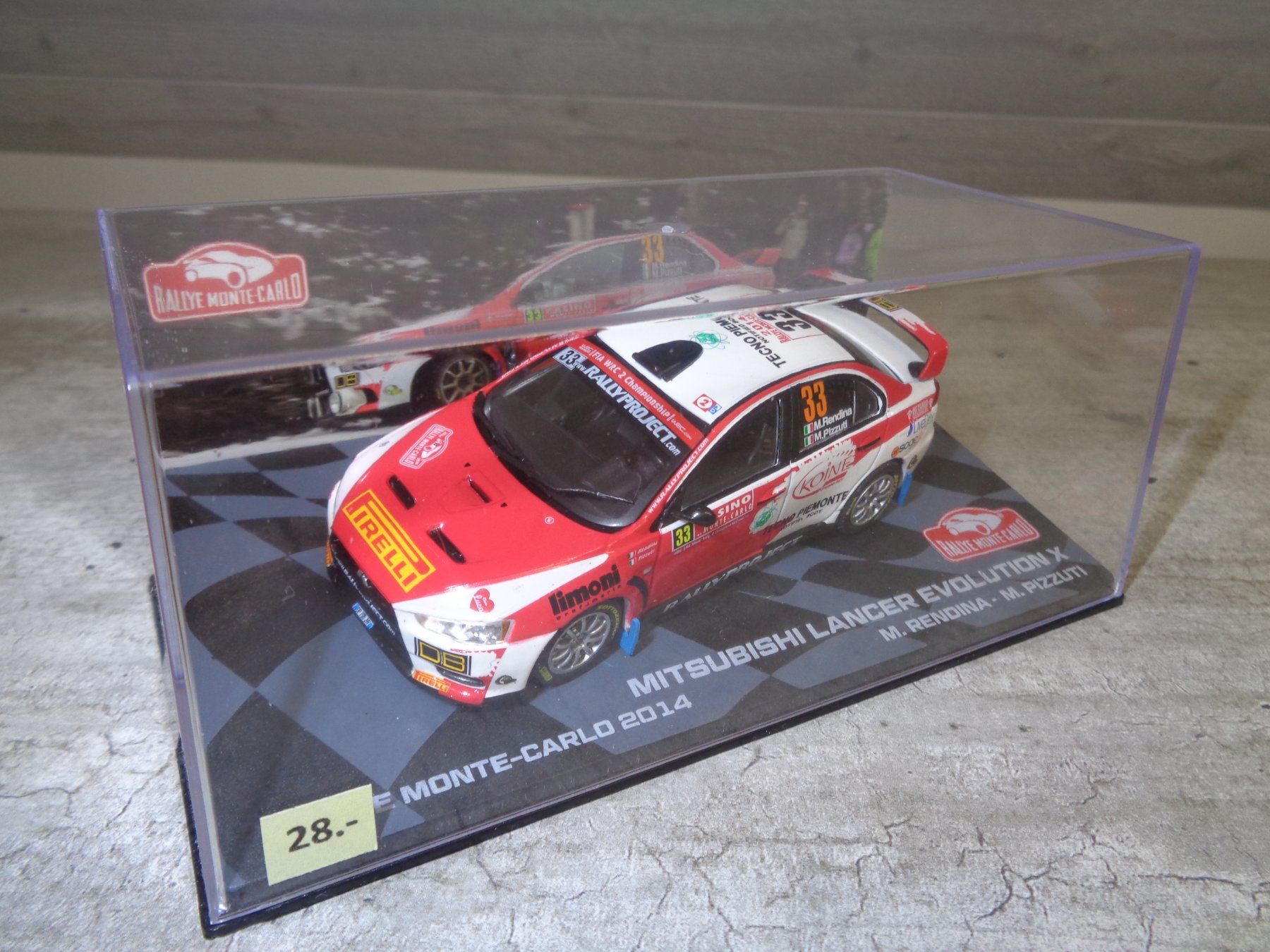 Mitsubishi Modellini d'auto: Altaya 1:43 Mitsubishi Lancer Evolution X Rallye 2014 – Nuovo e nell'imballaggio originale da Reconvilier venduto da rallycar 5
