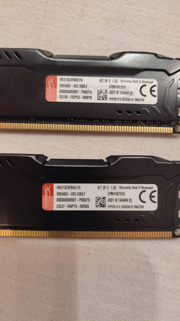Hyperx Memoria / RAM: HyperX Fury 2x8gb RAM DDR3 – Usato da Neuenegg venduto da simu12794 1