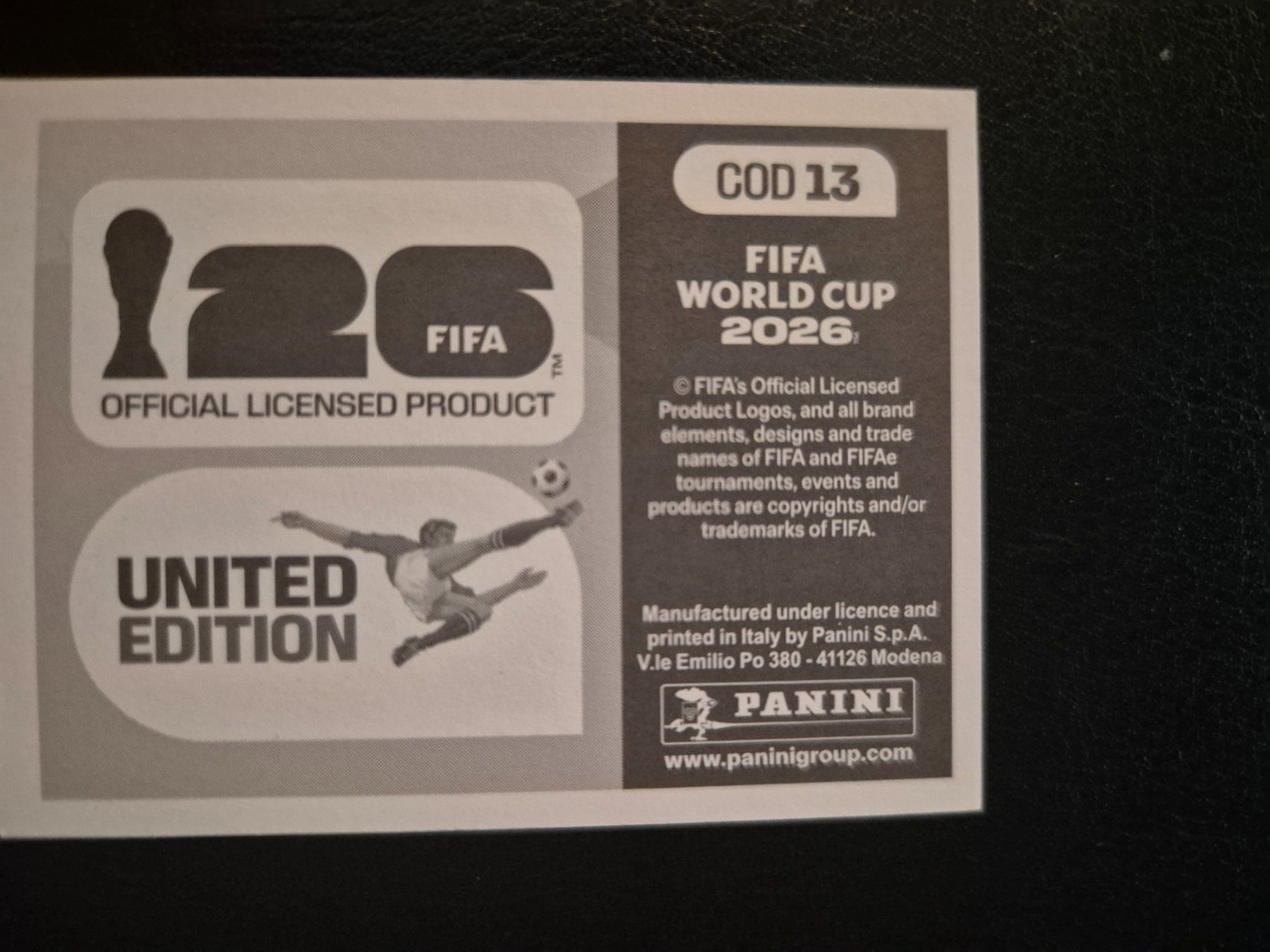 Panini Cartes à collectionner: Panini WM 26 COD 13 – Neuf (Voir description) à Rorschacherberg par AJ3108 1