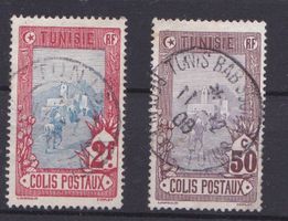 Série 2 Timbres Tunisie - RF - 1906 - obl.