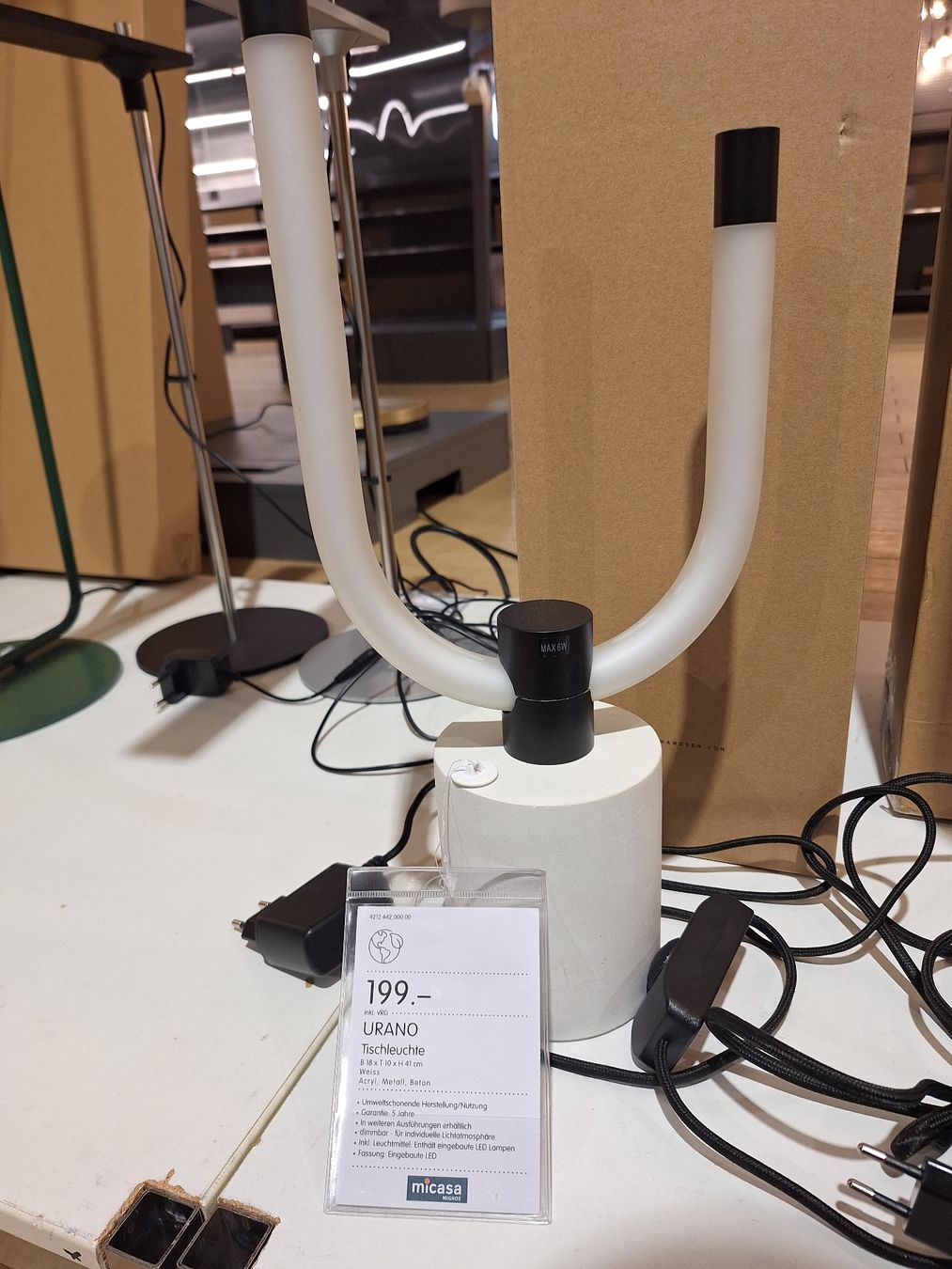 Micasa Lampen: Micasa Urano Tischlampe, Tischleuchte – Gebraucht aus Spreitenbach von misi.m 2