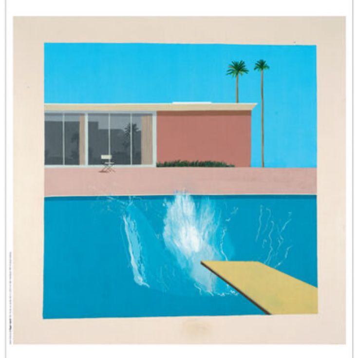 Arts picturaux & lithographies: David Hockney Lithographie, Pool Szene – Neuf (Voir description) à Zürich par Berk