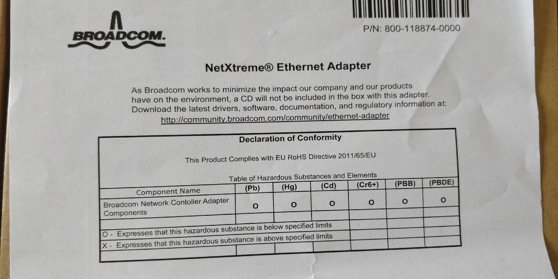 Unità & Adattatore: Broadcom NetXtreme Ethernet Adapter Dual Port, Neu Original – Nuovo e nell'imballaggio originale da Uster venduto da Arrayo 2