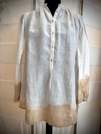 AGLINI Leinenbluse, Italy, Gr. S, Tunika, Sommer Top!