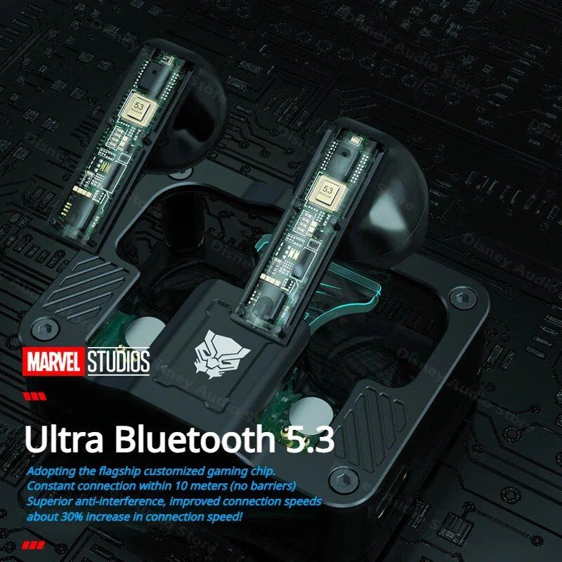 Kopfhörer: Marvel Black Panther kabellose Bluetooth-Earbuds – Neu und originalverpackt aus Olten von SunsetRainman 2