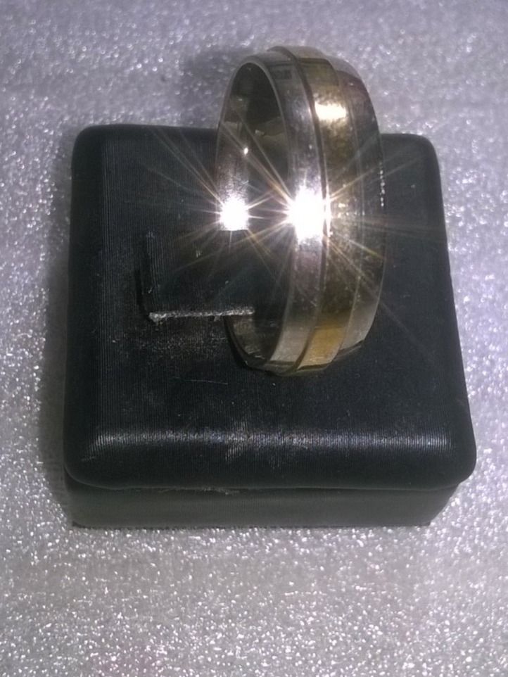 Anelli: RING EDELSTHAL VERGOLDET UND SILBER FARBE,,,GLANZIG – Nuovo (secondo la descrizione) da Basel venduto da bijoutrie_4