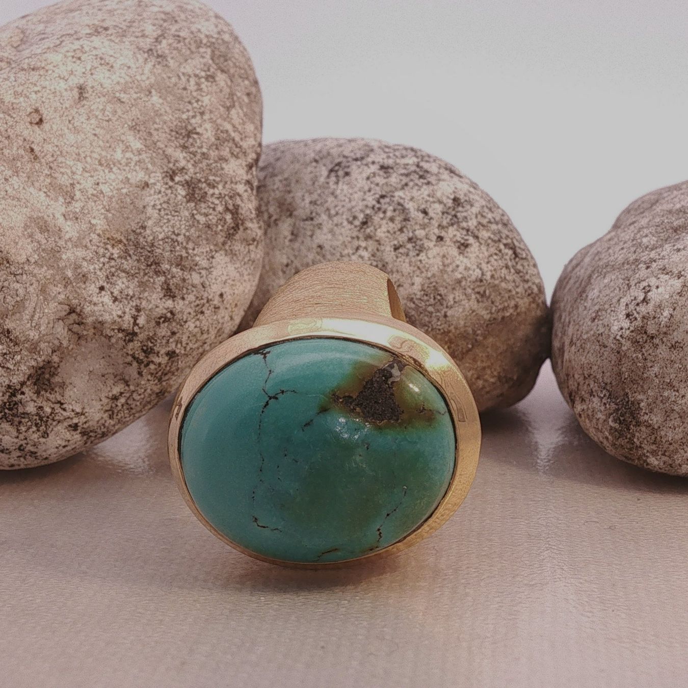 Olga Ribler Ringe: Statement Silber Ring 925 mit Türkise Grösse 53 – Neu (gemäss Beschreibung) aus Luzern von Schmuckoutlet 6