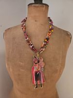 Collier fantaisie avec pendentif Fragonard