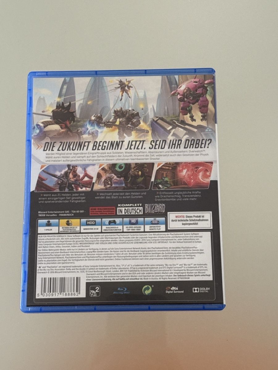 Jeux: PS4 Overwatch – D'occasion à Cadenazzo par nick995 1