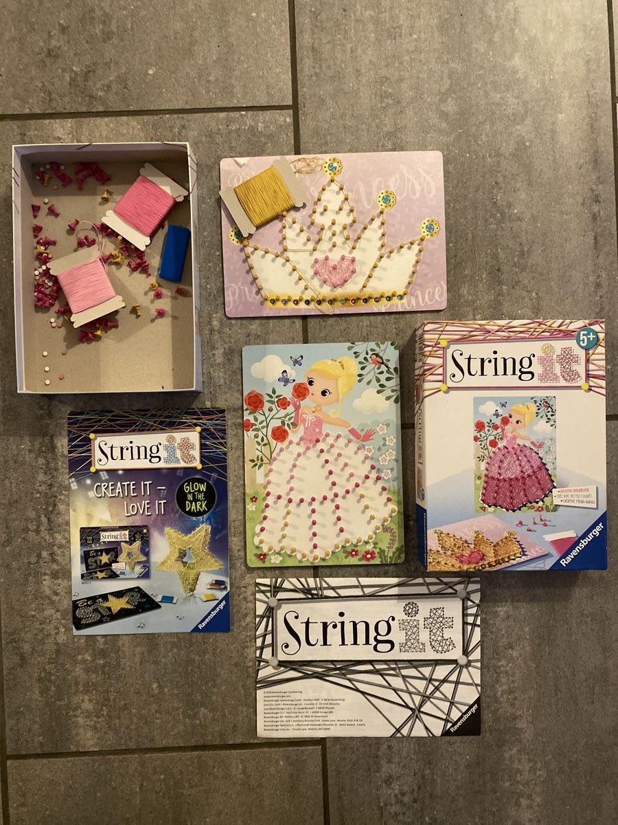 Kit bricolage: Ravensburger String it Fadenbilder Prinzessin Bastelset – Usato da Niederbüren venduto da funkel06 1